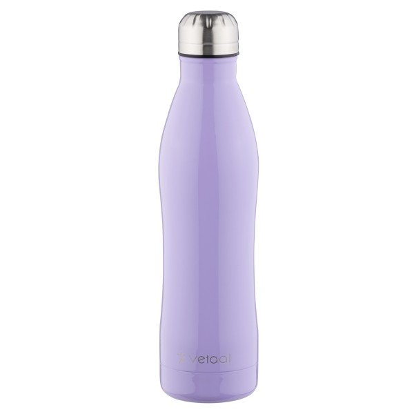 Thermo Edelstahl-Trinkflasche Freya Farbe: pastellflieder Gravur: mit Gravur